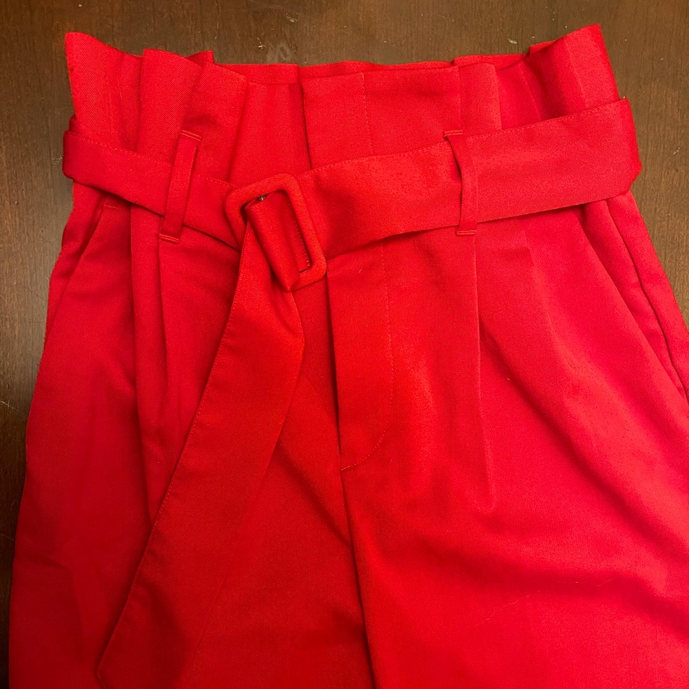Red trouser pants